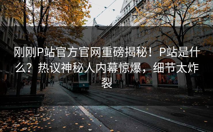 刚刚P站官方官网重磅揭秘！P站是什么？热议神秘人内幕惊爆，细节太炸裂